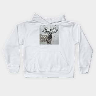 Reindeer Christmas / Snowing Kids Hoodie